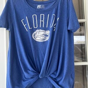 Royal Blue University of Florida Graphic Knot Tee- Large